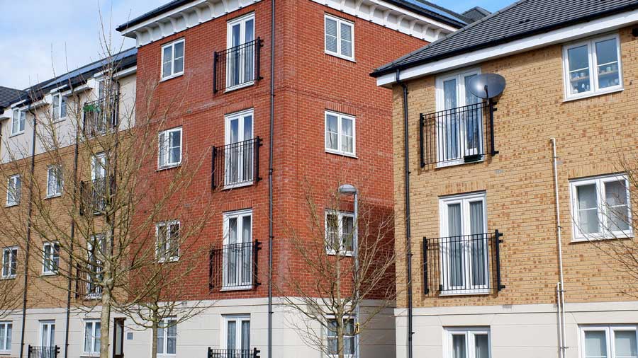 New apartment buildings
