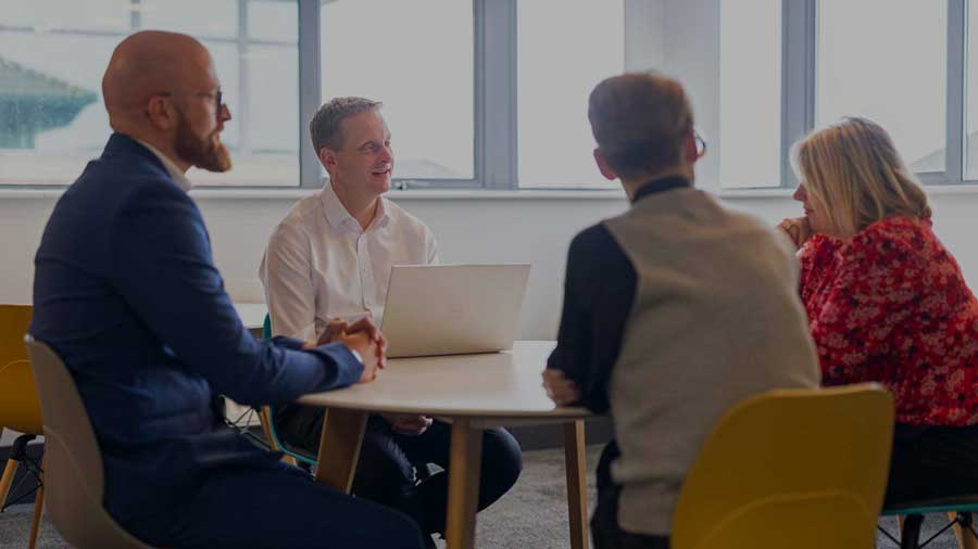 James Walder with his executive team
