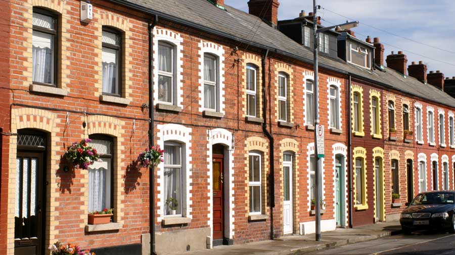Terraced housing in Dublin