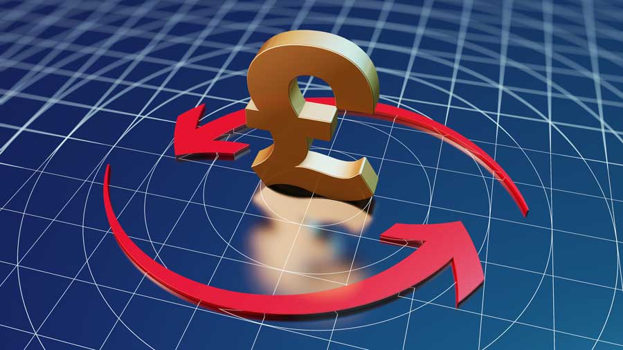 Pound sign with arrows circling around it