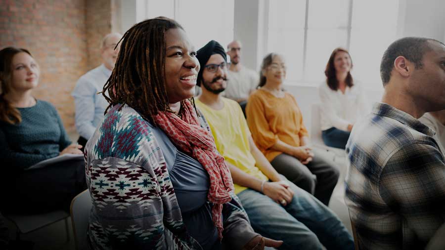 A multi-ethnic group of people