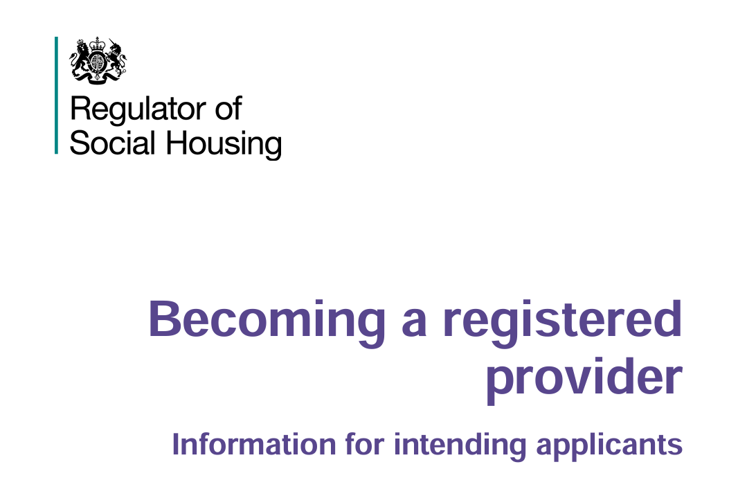 becoming a regulator - regulator of social housing