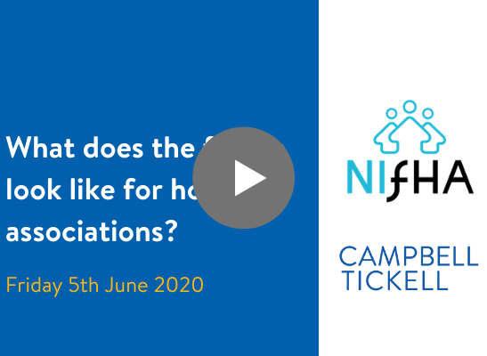 In this joint webinar with Northern Ireland Federation of Housing Associations (NIFHA), CT Partner, Greg Campbell and Senior Associate Consultant, Nicola McCrudden, discuss what the future may look like for housing and homelessness in a post-pandemic world.
