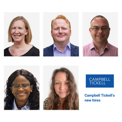 September is starting with a bang for Campbell Tickell! We are please to announce five new hires who have joined CT to strengthen our team in a number of business streams.