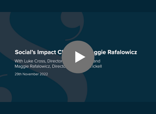Maggie Rafalowicz, Director at Campbell Tickell, joined Luke Cross for Social’s Impact Chat to discuss the changing social housing landscape.