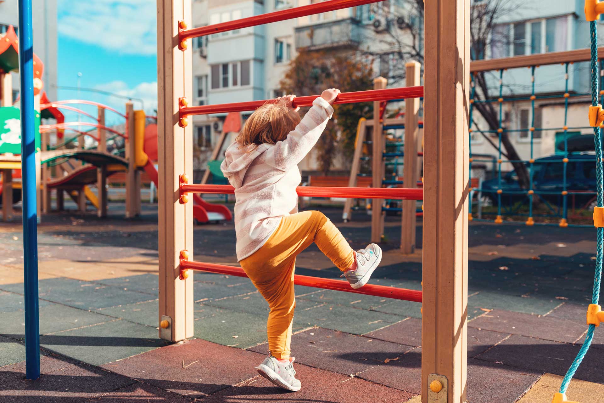 child in playground